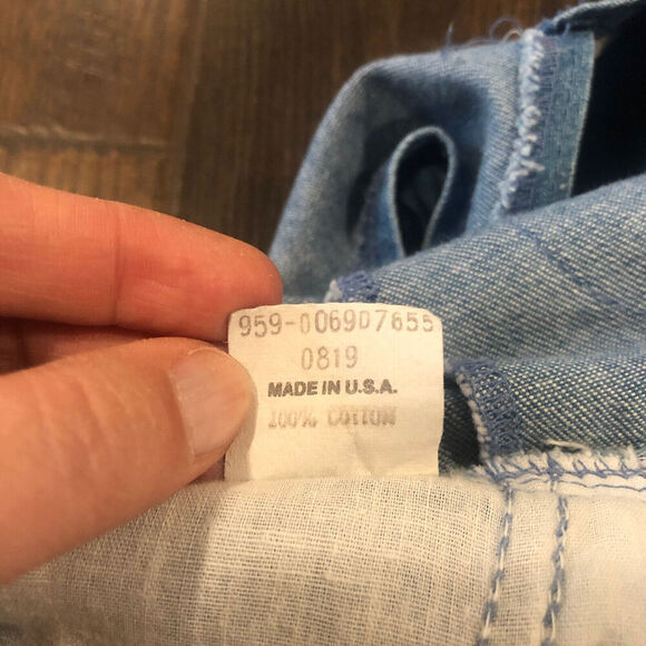 Vintage OshKosh B’Gosh Vestbak Overalls Pink Label Size 3T Flowers Made In USA - Picture 12 of 12